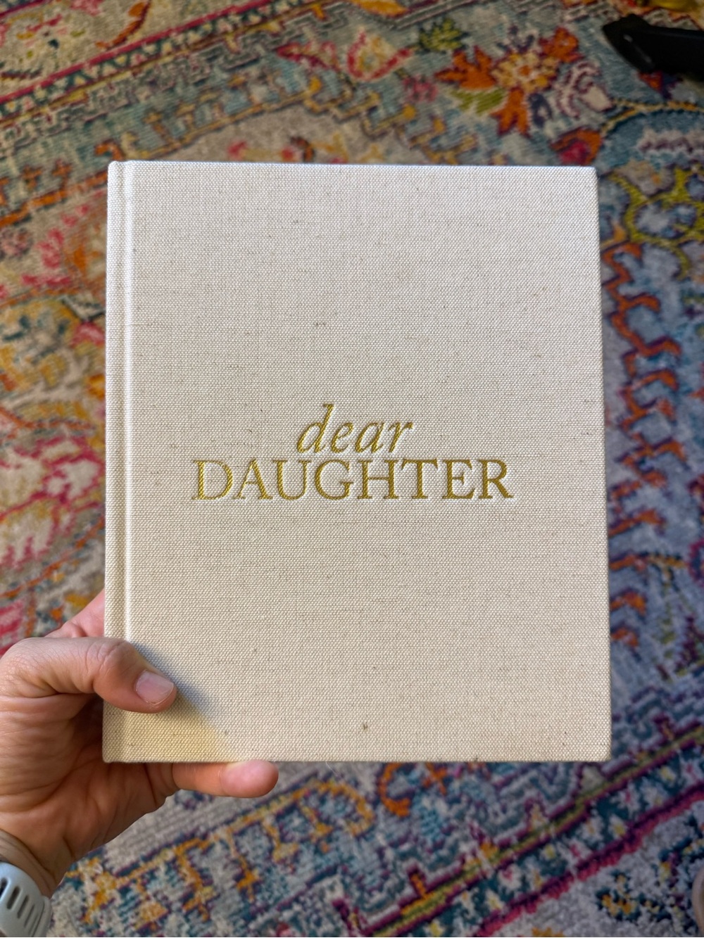 Dear Daughter Linen Scrap Book Album and Prayer Journal